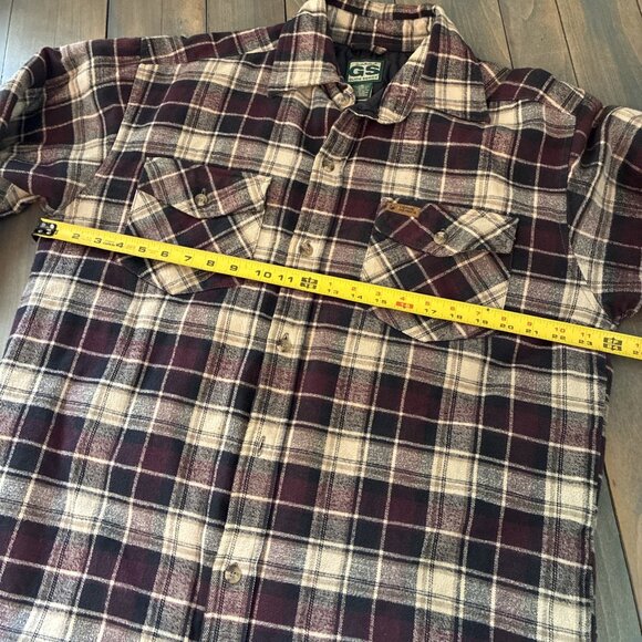 Gander Mountain Guide Series Heavy Flannel Shirt Jacket Shacket - Size M (INS) - Picture 6 of 10